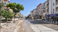 Kara Yusuf Caddesi’nin kaldırımı yenileniyor
