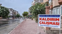 Kara Yusuf Caddesi’nin kaldırımı yenileniyor