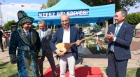 Kepez’de ‘dombra anıtı’nın açılışı yapıldı