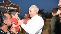 Başkan Kocagöz, Seyir Terası’nda vatandaşlarla kucaklaştı
