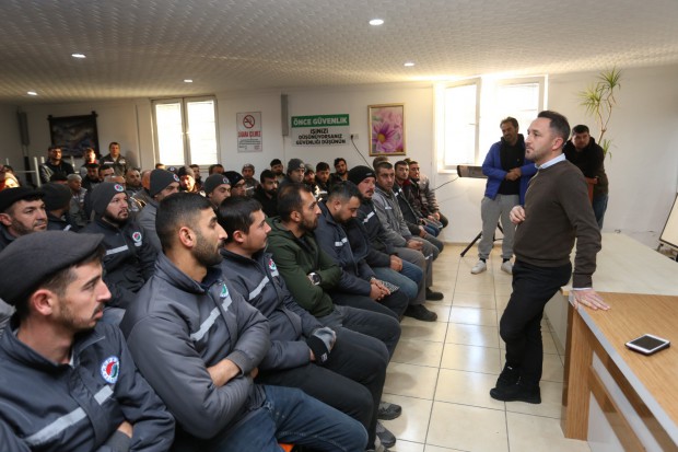 Kepez’de iş güveliği eğitimiyle iş başı