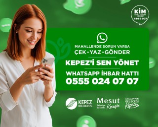 Mahallende bir sorun mu var? Çek-Yaz-Gönder!