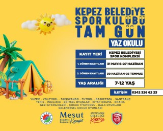 Kepez Belediyesi’nden çocuklara tam gün “Yaz Okulu”