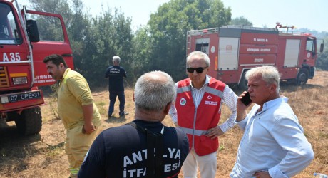 Başkan Kocagöz, Duacı'daki yangın söndürme çalışmalarını yakından takip etti