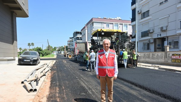 ASAT tamamladı, Kepez sıcak asfaltla kapladı 