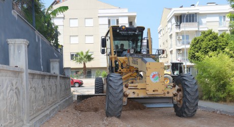 TOKİ Gazi konutlarında asfalt hazırlığı başladı