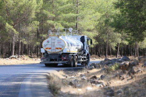 Kepez’den Kızıllı yangınına müdahale desteği