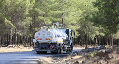 Kepez’den Kızıllı yangınına müdahale desteği