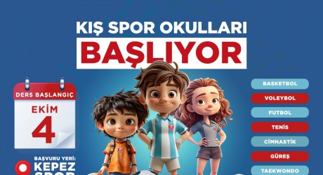 Kepez’in Kış Spor Okulları başlıyor  