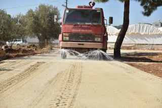 Altıayak’ta sathi asfalt hazırlığı