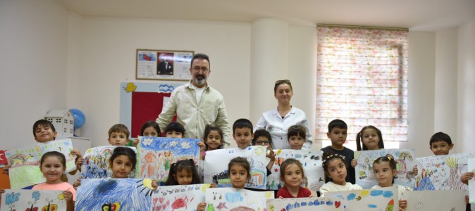 Kepez’in minik doğa kaşiflerinden renkli çalışmalar