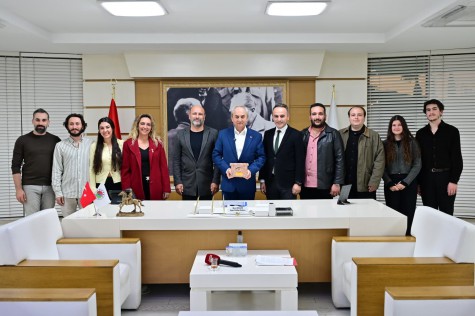 Ödüllü Kepez Kent Tiyatrosu ekibinden, Başkan Kocagöz’e ziyaret