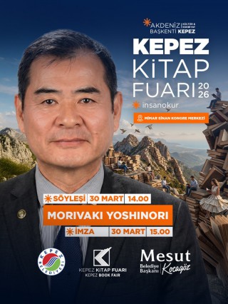 Japon deprem uzmanı Yoshinori Moriwaki, Kepez Kitap Fuarı’nda