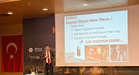 Japon deprem uzmanı Moriwaki’den Kepez Kitap Fuarı’nda hayat kurtaran uyarılar