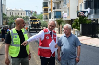Başkan Kocagöz Çankaya’daki asfalt çalışmalarını yerinde inceledi