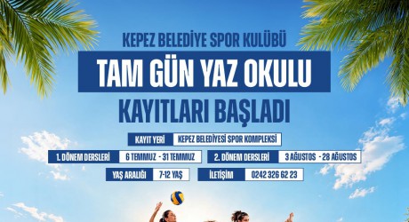 Kepez’de yaz tatili eğlence ve eğitimle buluşuyor