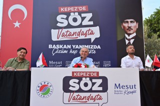 Kepez’de Kocagöz sahada ‘SÖZ VATANDAŞTA’