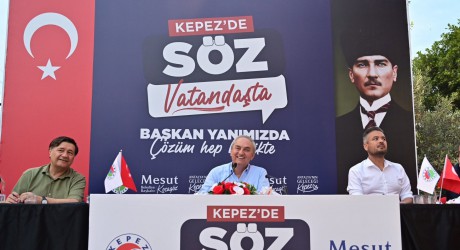 Kepez’de Kocagöz sahada ‘SÖZ VATANDAŞTA’