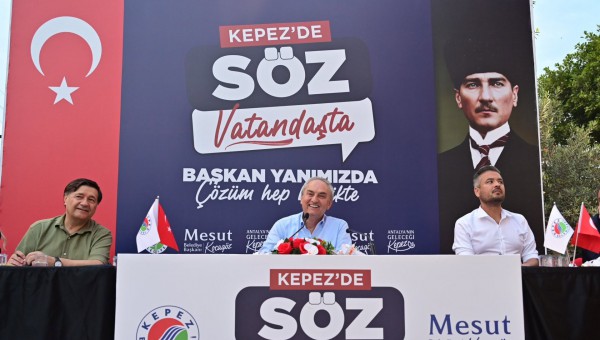 Kepez’de Kocagöz sahada ‘SÖZ VATANDAŞTA’ 