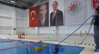 Kepez’in olimpik yüzme havuzunda hijyen ve sağlık önceliği