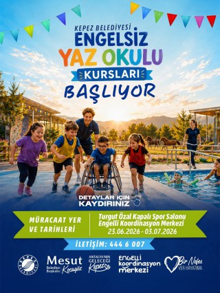 Kepez’den engelleri aşan ‘Yaz Okulu’