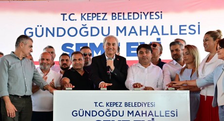 Kepez’e sosyal belediyecilik yatırımı: Gündoğdu Mahallesi Semt Evi’nin temeli atıldı