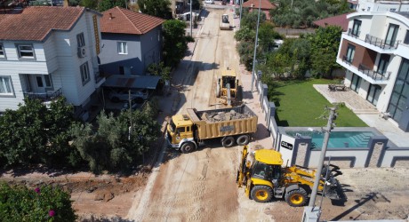 Duacı Mahallesi’nde yol çalışmalarında ikinci etap başladı